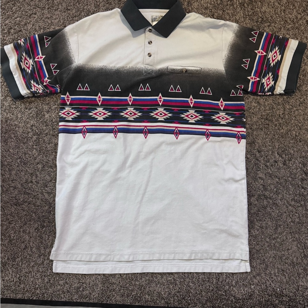 Stylish Men's Polo Shirt - Black, White, Red